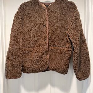 H&M Brown Textured Jacket